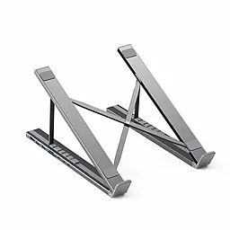 Мультипортовый USB Type-C хаб Choetech 7-in-1 подставка для ноутбука grey (HUB-M48-GY) - фото Мультипортовый USB Type-C хаб Choetech 7-in-1 подставка для ноутбука grey (HUB-M48-GY)