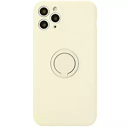 Чехол Epik TPU Candy Ring Full Camera для Apple iPhone 12 Pro (6.1")  Antique White