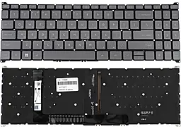 Клавіатура для ноутбуку Acer Aspire A315-59 RU/ENG, з підсвічуванням, без рамки Gray