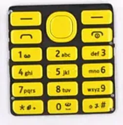 Клавіатура Nokia 206 Asha Yellow