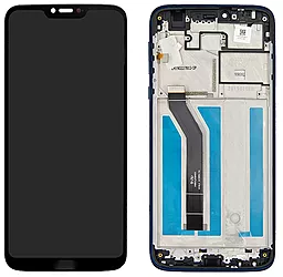 Дисплей Motorola Moto G7 Power (XT1955, XT1955-4) (156mm) з тачскріном і рамкою, Marine Blue - фото Дисплей Motorola Moto G7 Power (XT1955, XT1955-4) (156mm) з тачскріном і рамкою, Marine Blue