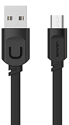 Кабель Usams U-Trans USB-A - micro USB 12w 2.4a 0.25м cable Black (US-SJ012) - фото Кабель Usams U-Trans USB-A - micro USB 12w 2.4a 0.25м cable Black (US-SJ012)