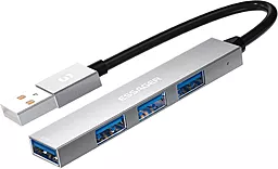 USB хаб Essager Fengyang 4-in-1 gray (EHBA04-FY10-P)