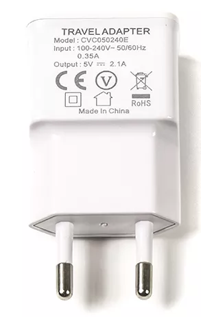 Мережевий зарядний пристрій PowerPlant 2.1a home charger white (SC230136) - фото 3