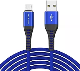 Кабель Jellico KDS-25 USB-A - micro USB 15w 3.1a 1м cable Blue