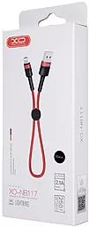 Кабель XO NB117 USB-A - Lightning 10.5w 0.25м cable Red - миниатюра 4 Кабель XO NB117 USB-A - Lightning 10.5w 0.25м cable Red - миниатюра 4