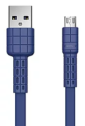 Кабель Remax Armor USB-A - micro USB 12w 2.4a 1м cable Blue (RC-116m) - фото Кабель Remax Armor USB-A - micro USB 12w 2.4a 1м cable Blue (RC-116m)