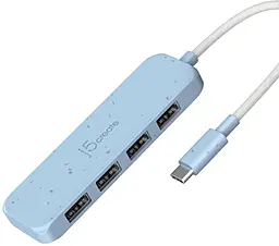 USB Type-C хаб J5create USB3.2 4-in-1 sky blue (JCH341EC-N)