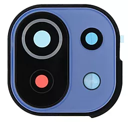 Стекло камеры Xiaomi Mi 11 Lite / Mi11 Lite 5G / 11 Lite 5G NE с рамкой Bubblegum Blue - фото Стекло камеры Xiaomi Mi 11 Lite / Mi11 Lite 5G / 11 Lite 5G NE с рамкой Bubblegum Blue