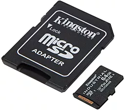 Карта памяти Kingston 64 GB microSDXC UHS-I (U3) V30 A1 Industrial + SD Adapter (SDCIT2/64GB) - миниатюра 3