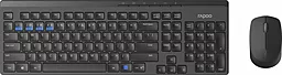Комплект (клавіатура+мишка) Rapoo Black (8100M)