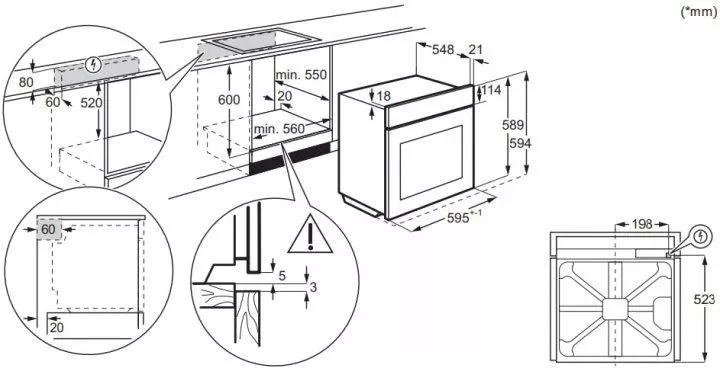 Духова шафа електрична Electrolux EOD3C50TX - фото 8