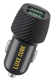 Автомобильное зарядное устройство Luxe Cube 17w 2xUSB-A ports car charger Black (8886668698498) - фото Автомобильное зарядное устройство Luxe Cube 17w 2xUSB-A ports car charger Black (8886668698498)