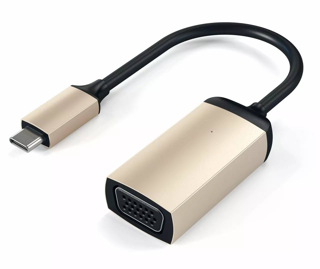 Видео переходник (адаптер) Type-C VGA Adapter Gold (ST-TCVGAG) Satechi - фото 1