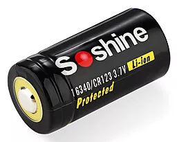 Аккумулятор Soshine 16340 / CR123 700mAh 3V Li-Ion Protected - миниатюра 2
