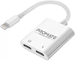 Адаптер-переходник Promate Lightning -> 2хLightning M/F white (medialink-i2i) - фото Адаптер-переходник Promate Lightning -> 2хLightning M/F white (medialink-i2i)