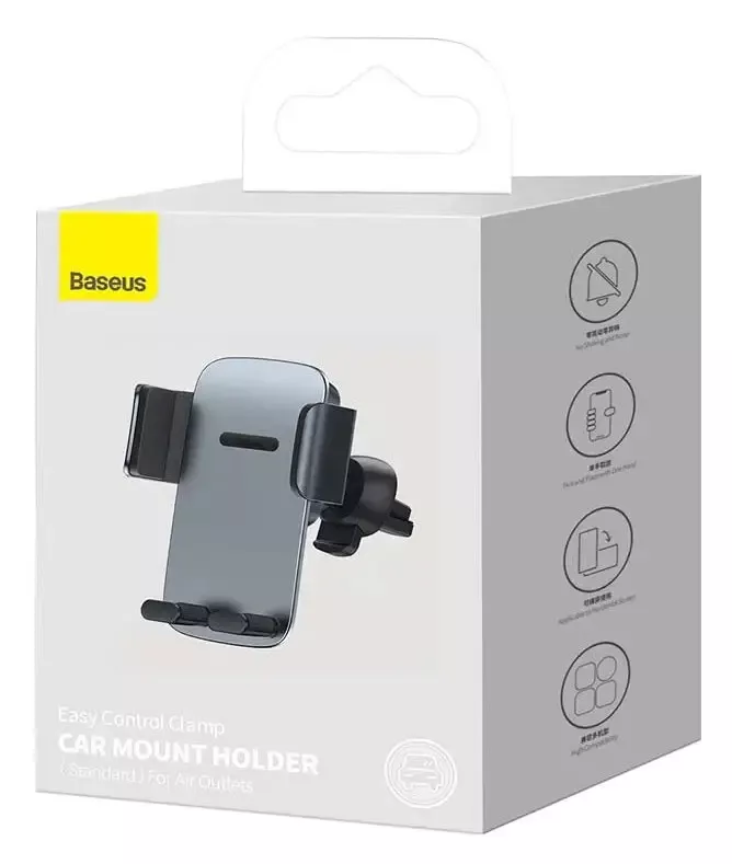 Держатель Baseus Easy Control Clamp Car Mount Holder (Air Outlet Version) Tranish (SUYK010114) - фото 6