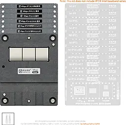 BGA трафарет Amaoe Mbga-IP 16 в 1(12-16 серия) с платформой - фото BGA трафарет Amaoe Mbga-IP 16 в 1(12-16 серия) с платформой