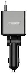 Автомобильное зарядное устройство Jellico F18 88w PD USB-C port car charger + USB-C cable black - фото Автомобильное зарядное устройство Jellico F18 88w PD USB-C port car charger + USB-C cable black