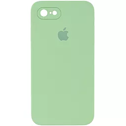 Чехол Silicone Case Full Camera Square для Apple iPhone 7, iPhone 8, iPhone SE 2020 Mint
