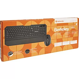 Комплект (клавиатура+мышка) Defender Berkeley C-925 Wireless Kit (45925) Black - миниатюра 2