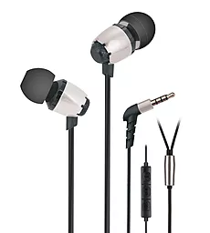 Навушники 2E S6 Pinion Mic Silver (2E-IES6SL) - фото Навушники 2E S6 Pinion Mic Silver (2E-IES6SL)