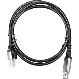 Сетевой USB-A 3.0 - RJ-45 Ethernet кабель PowerPlant 1м чёрный (CA914975)
