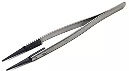 Пинцет прямой Vetus ESD-249 с пластиковыми губками - фото Пинцет прямой Vetus ESD-249 с пластиковыми губками