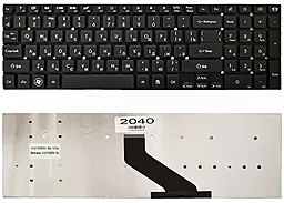 Клавіатура для ноутбуку GateWay Клавиатура Gateway NV55 NV57 Packard Bell TS11 LS11 F4211 без рамки Прямий Enter
