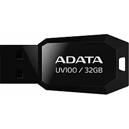 Флешка ADATA 32GB DashDrive UV100 Black USB 2.0 (AUV100-32G-RBK) - фото Флешка ADATA 32GB DashDrive UV100 Black USB 2.0 (AUV100-32G-RBK)