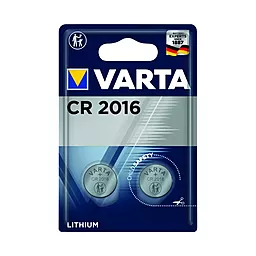 Батарейки Varta CR2016 LITHIUM 2шт. (06016101402) 3 V - фото Батарейки Varta CR2016 LITHIUM 2шт. (06016101402) 3 V