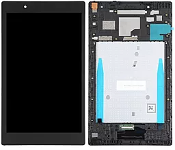 Дисплей для планшету Lenovo Tab 4 8 TB-8504N, TB-8504P, TB-8504F, TB-8504X (зелена плата) з тачскріном і рамкою, оригинал, Black