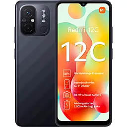 Смартфон Xiaomi Redmi 12C 4/128GB Graphite Gray - фото Смартфон Xiaomi Redmi 12C 4/128GB Graphite Gray