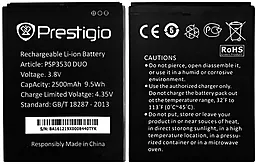 Аккумулятор Prestigio MultiPhone 3530 Duo / PSP3530 DUO (2500 mAh) 12 мес. гарантии - миниатюра 4