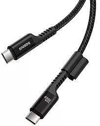 Кабель Baseus Fish-Eye USB Type-C - Type-C 100w 5a 1м PD cable Black - мініатюра 5 Кабель Baseus Fish-Eye USB Type-C - Type-C 100w 5a 1м PD cable Black - мініатюра 5