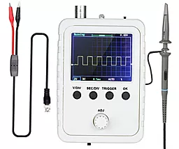 Цифровой портативный осциллограф FNIRSI DSO150 + высоковольтный щуп P6100 крокодилы - фото Цифровой портативный осциллограф FNIRSI DSO150 + высоковольтный щуп P6100 крокодилы