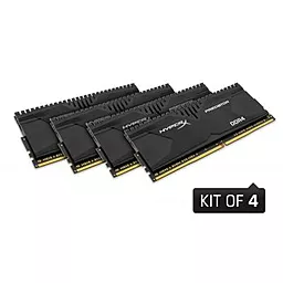 Оперативна пам'ять Kingston DDR4 32GB (4x8GB) 3000 MHz HyperX Predator (HX430C15PBK4/32) - мініатюра 2