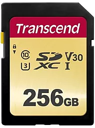 Карта пам'яті Transcend SDXC 256GB 500S Class 10 UHS-I U3 V30 (TS256GSDC500S)