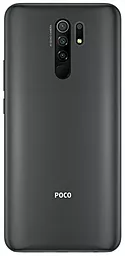 Задняя крышка корпуса Xiaomi Poco M2 со стеклом камеры Pitch Black