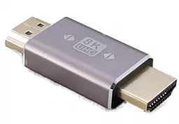 Відео перехідник (адаптер) ExtraDigital HDMI M/M 8K UHD 60Hz Grey (KBH1887)