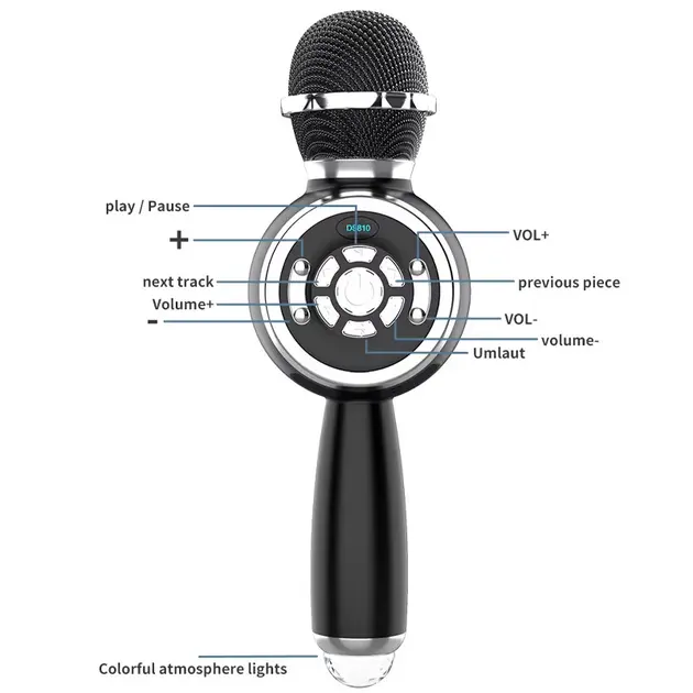 Микрофон-Колонка Epik DS810 Black - фото 3