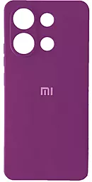 Чехол Silicone Case Full Camera для Xiaomi Redmi Note 13 5G Grape - фото Чехол Silicone Case Full Camera для Xiaomi Redmi Note 13 5G Grape