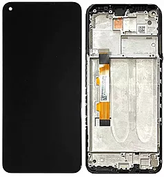 Дисплей Xiaomi Redmi Note 9 5G с тачскрином и рамкой, Black