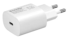 Сетевое зарядное устройство с быстрой зарядкой ColorWay 25w PPS PD USB-C home charger white (CW-CHS033PD-WT)