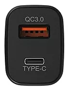 Автомобільний зарядний пристрій з швидкою зарядкою Hoco Z15 KUSO QC3.0 TYPE-C TWO PORTS Black - мініатюра 6