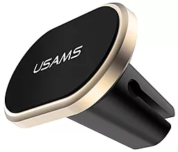 Тримач магнітний Usams US-ZJ007 Gold - фото Тримач магнітний Usams US-ZJ007 Gold