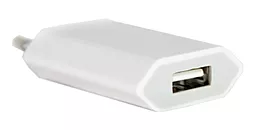 Мережевий зарядний пристрій PowerPlant Slim USB Charging 1A White (DV00DV5061)
