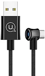 Кабель Usams U13 USB-A - Type-C 12w 2.4a 1.2м cable Black (US-SJ341) - фото Кабель Usams U13 USB-A - Type-C 12w 2.4a 1.2м cable Black (US-SJ341)