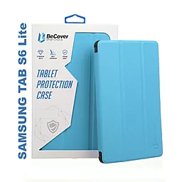 Чехол для планшета BeCover Smart Case Samsung Galaxy Tab S6 Lite 10.4 P610, P615 Blue (705991) - фото Чехол для планшета BeCover Smart Case Samsung Galaxy Tab S6 Lite 10.4 P610, P615 Blue (705991)