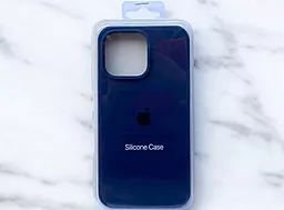 Чехол Silicone Case Full для Apple iPhone 14 Pro Deep Navy - миниатюра 2 Чехол Silicone Case Full для Apple iPhone 14 Pro Deep Navy - миниатюра 2